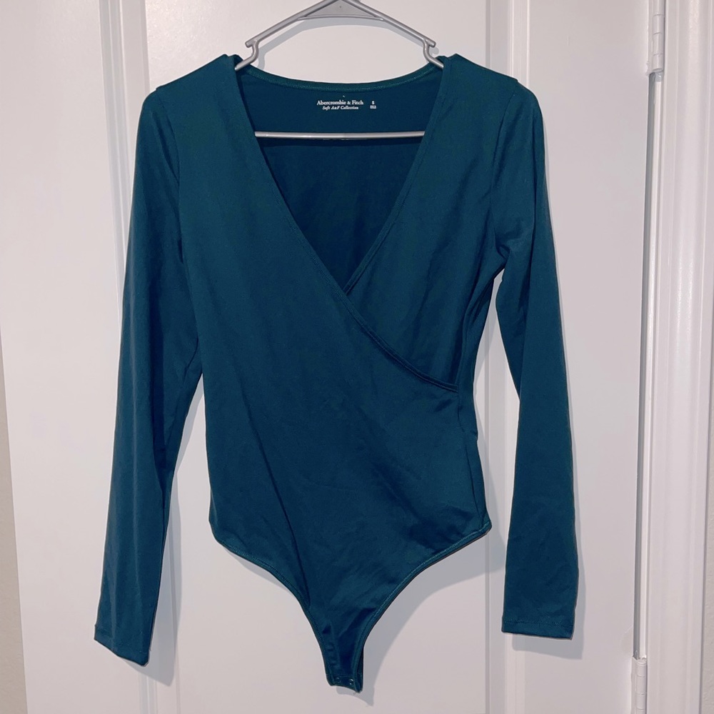 Abercrombie & Fitch Plunge Button-Snap Bodysuit